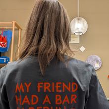 T-Shirt My Friend Had A Bar In Berlin Ink Gray von Heipl Berlin