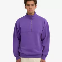Colorful Standard Organic Quarter Zip Pullover Ultra Violett von Colorful Standard