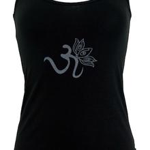 Yoga-Top aus Bio-Baumwolle OM - schwarz von Guru