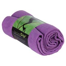 Yogatuch GRIP ² Yoga Towel mit Antirutschnoppen lila von Bodhi
