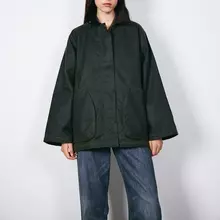 Brixtol Textiles Davonna Olive Damen Wachsjacke Wasserabweisend dunkelgrün von Brixtol Textiles