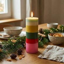 Große bunte Kerze Vorfreude von not the girls who misses much