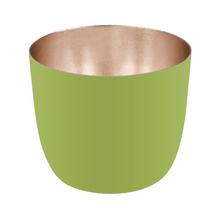 Windlicht Grün / Nudegold, M, Madras von Gift Company