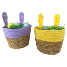 Dekorative Osterkörbchen mit Hasenohren