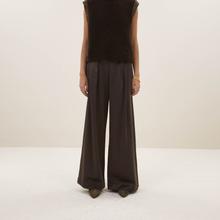 By-Bar Lodi Metallic Pants Damen Bundfalten Palazzo Hose bronze von by-bar