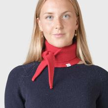 Klitmøller Violet Small Knit Scarf Merino Wollschal rot von Klitmøller