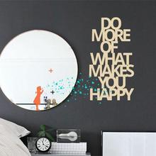 Wandsticker DO MORE OF WHAT MAKES YOU HAPPY Spruch 