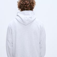 American Vintage Baptown Kapuzenpullover Herren grau meliert von American Vintage