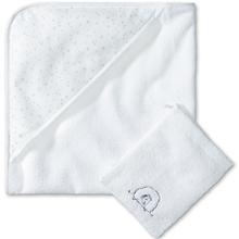 Badetuch-Set aus Badetuch und Waschlappen von Schiesser