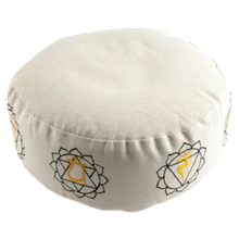 Yoga – Meditationskissen – 7 Chakra – beige von -