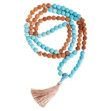 Mala der Lebensfreude Magnesit und Rudraksha