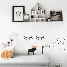 Wandsticker SLEEPY EYES Kinderzimmer Wandtattoo  