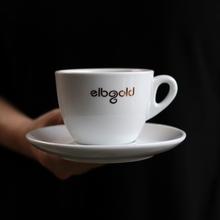 elbgold Tasse "Cappuccino", weiß & gold (200ml) von Elbgold