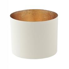 Windlicht Chennai Weiß/Gold L von Gift Company