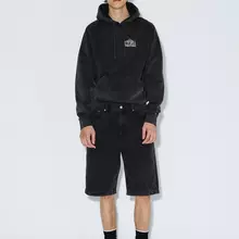 Dr.Denim Omar Shorts Worn Black Herren Denim schwarz von Dr.Denim