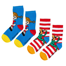 2er-Pack Socken "Pippi Langstrumpf & Herr Nilsson" von Martinex