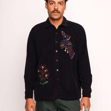OLOW Decré Take Off Cord-Overshirt Herren Schwarz von Olow