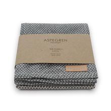 Geschirrtücher 2er Set "Waffle" Black von Aspegren Denmark von Aspegren Denmark