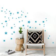 STERNE WANDSTICKER 78er Mix Wandtattoo 35 Farben 