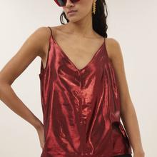 By-Bar Zuki Metallic Top Red Damen Trägertop rot von by-bar