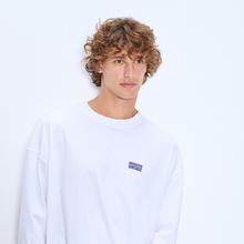 American Vintage Gixy Blanc Longsleeve Oversized Langarm-Shirt Herren Weiß von American Vintage