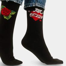 Socken Sport Organic Katze Black von Kabak von Kabak