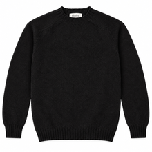 Harley of Scotland Brushed Wool Pullover Herren Black von Harley of Scotland