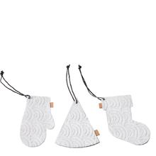 Weihnachtsaufhänger 12er Set in weiß von OOHH von OOHH