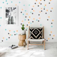 Wandsticker Konfetti Dots 60er FARBMIX Set a 5cm  von Urban ART Berlin
