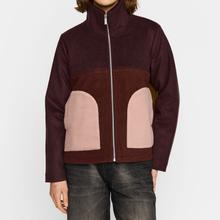 Selfhood Block Jacket Burgundy Damen Wollmix Jacke braun von Selfhood