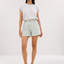 By-Bar June Green Cheetah Shorts Damen Print leo grün von by-bar