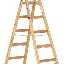 Holz-Sprossenstehleiter Nr. 10501 von Euroline