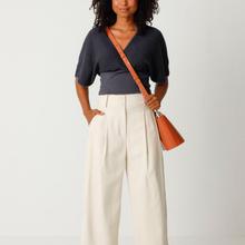 SKFK Esti Trouser Damen Bundfalten Hose creme weiß von SKFK