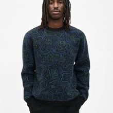 Cleptomanicx Scribbles Knit Black Crewneck Pullover Herren schwarz von Cleptomanicx