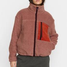 Selfhood Pocket Teddy Dustrose Damen Jacke Fleece altrosa von Selfhood