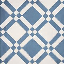 Art Nouveau Square Blue 20x20 von Ceramic + Stein