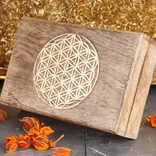 Blume des Lebens Holzbox