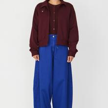 SKFK Mari Trouser Blue Damen GOTS Barrel Pants blau von SKFK