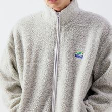 American Vintage Polaire Chine Hoktown Teddyfleece Jacke Herren hellgrau meliert von American Vintage