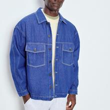 American Vintage Indigo Grezbay Jeansjacke Herren blau von American Vintage