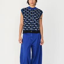 SKFK Gamitza GOTS Sweater Damen Pullunder Weste blau von SKFK