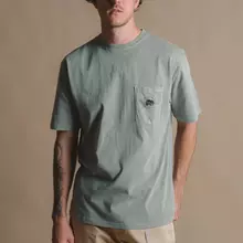 Trendsplant Garza Pigment T-Shirt Oak Green Herren salbeigrün von Trendsplant