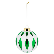 Weihnachtskugel groß Delight Grün Weiss von Alessi von Alessi