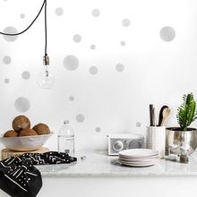 Wandsticker DOTS SILBER KONFETTI Wandtattoo Punkte 