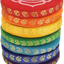 Klangschalenkissen 7 Chakren 14,5cm von Phoenix Import