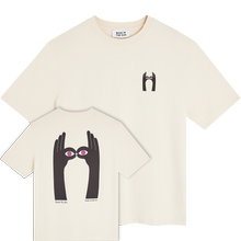 Bask in the Sun Look Tee Ivory Herren T-Shirt Relaxed Fit creme von Bask In The Sun
