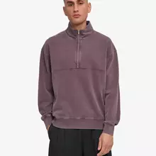 Colorful Standard Organic Quarter Zip Pullover Faded Grape von Colorful Standard