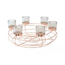 Kerzenhalter rund kupfer Metall von Gift Company