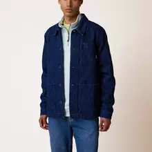 Faguo Lorge Denim Jacke Blau Herren Bio-Baumwolle blau von Faguo