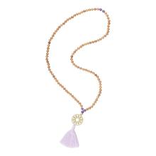 Kronenchakra Mala „I am divine" mit Messing von Hoffnungsträger